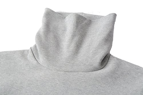 Image of Women's Soft Cotton Turtleneck Top Basic Pullover Sweater