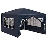 【Materiale durevole:】 il gazebo da giardino è realizzato in polietilene resistente ai raggi UV e all'acqua, quindi molto pratico per l'uso all'aperto.