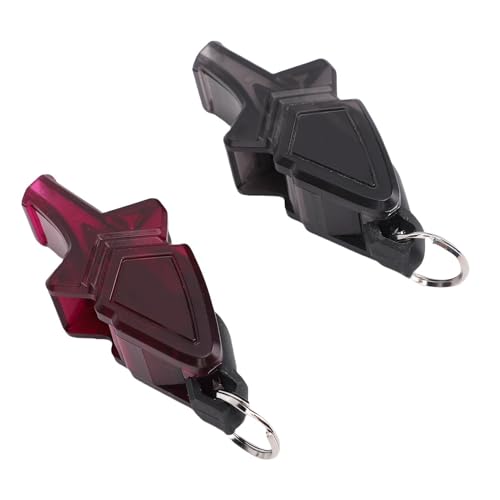 Silbato deportivo ABS con diseño dual y agarre de silicona miniatura 4
