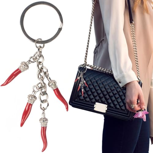 Lucky Charm Keyring for Women, Lucky Horn, Lucky Charm, Gift Idea, Christmas Gifts for Women Men
