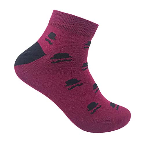 Image of Mint & Oak Men Ankle Socks, Printed Funky Socks, Cotton Unisex Ankle Length Sock, Odour Free Socks - Pack of 1