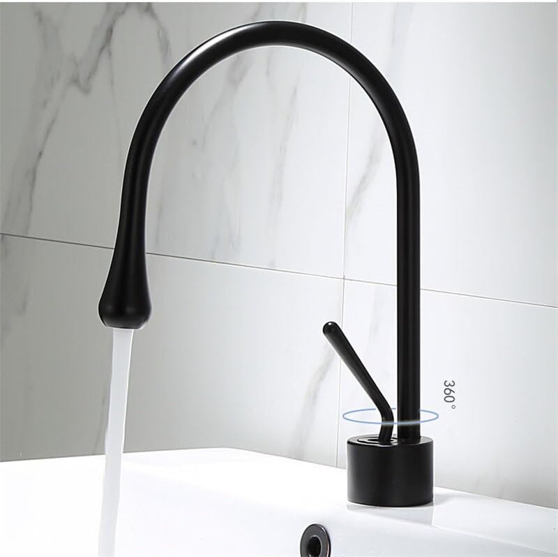 Robinet de salle de bain chaud et froid mitigeur en laiton avec mousseur