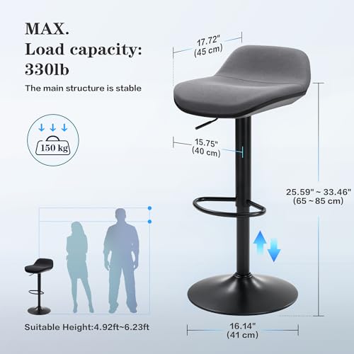 Image of IWMH Standing Desk Stool, Adjustable Standing Desk Chair, Sit Stand Stool | Height Adjustable Sit Stand Desk Stool, Ergonomic 360 Swivel Leaning Stools with Footrest for Office Home (Black)