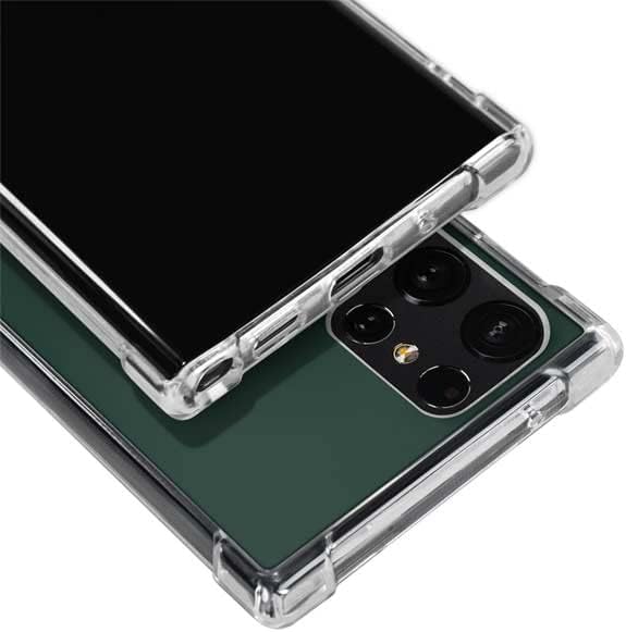 Skinit Clear Phone Case Compatible with Galaxy S22 Ultra - Officially Licensed Michigan State University Spartans S Design