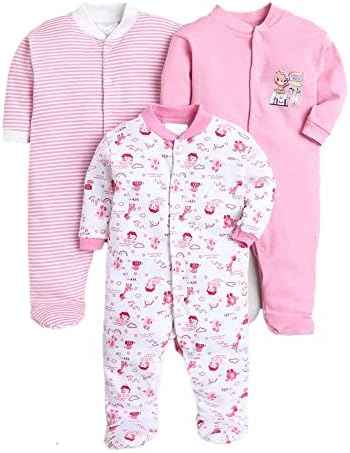 EIO Kid's Cotton All Over Print Night Suits Pack Of 3