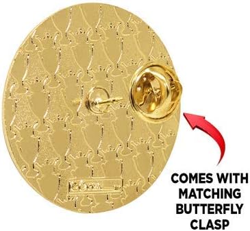 Custom Logo Gold Twinkler Insert Pins, 1.4" Round Upload Your Own Logo Pin, Personalize Now 50 Pack Prime