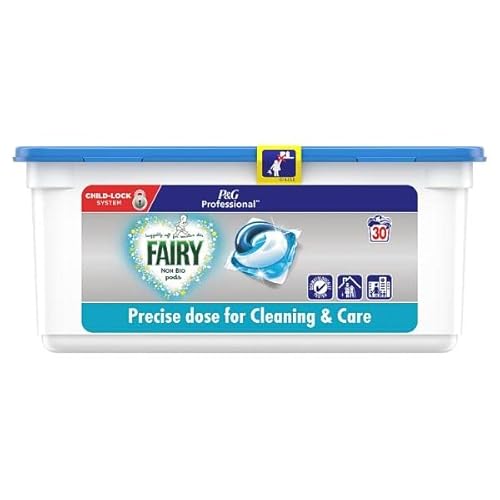 Fairy Non Bio Pods Washing Liquid Capsules – 90 Washes | Voted #1 for Sensitive Skin | Gentle Non Bio Laundry Pods | Dermatologically Tested