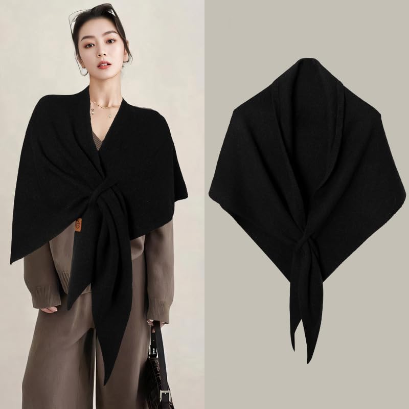Pashmina xale xale feminino tricotado xales e envoltórios cardigã