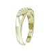 Hoops & Loops Sterling Silver Flash Plated Gold Cubic Zirconia Infinity Toe Ring