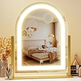 Gvnkvn Arched Makeup Vanity Mirror with Lights 17.2' LED Makeup Mirror Detachable 10X Magnification, Hollywood Make Up Mirror...
