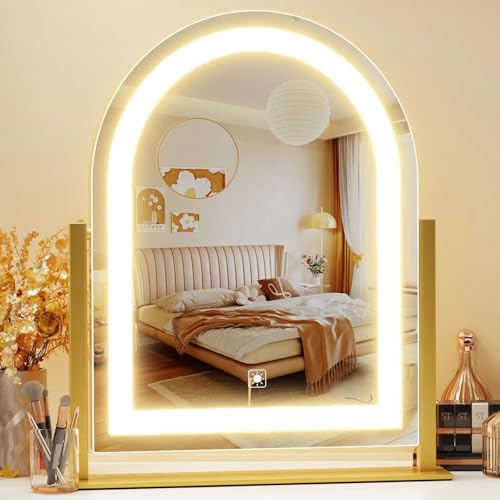 Gvnkvn Arched LED Makeup Mirror
