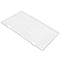 16 * 10 inch Cooling Rack for Baking, BBQ Grill Mesh Metal BBQ Barbecue Grill Grilling Mesh Wire Cooking Net Outdoor,Barbecue Grilled Grid?Silver?