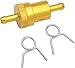 Emgo 14-34434 Gold 5/16" Anodized Aluminum Fuel Filter