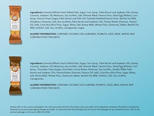 Sunbelt Bakery Peanut Butter Lovers Pack, 2 Flavor Chewy Granola Bar Variety Pack, 60 Piece Assortment