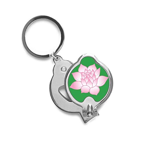 Cortador de uñas con diseño de flor de loto rosa y modelo de planta de DIYthinker