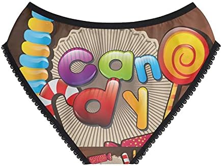 SpreadPassion Candy Vector Panties, Candy Vector Underwear, Briefs, Cotton Briefs, Funny Underwear, Panties For Women
