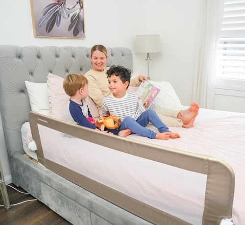 Barandilla protectora de cama anticaídas infantil de 140 cm lavable 3