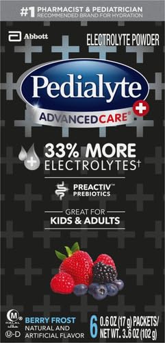 Pedialyte Advanced Care Berry Frost 6 pckts