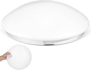 DOITOOL Ceiling Light Cover 10.62 X 10.62 X 3.22 in Plastic Light Cover for Ceiling Lights Round Shade Replacement for Bedroom Living Room Study Fixture Covers