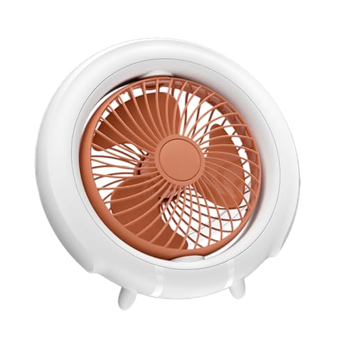 Ventilador de escritorio USB silencioso para noches de camping y dormitorio 4