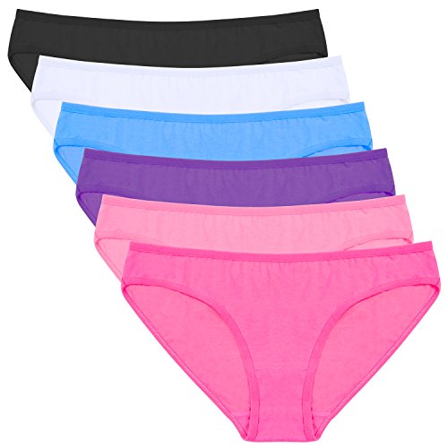 Anzermix Damen 6er Pack Baumwolle Unterwäsche Assorted Panties (Size S)
