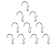 LJY 10-Pack Polished Metal Clip Type Hanging Hooks, Holds up to 10 lbs