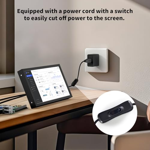 Image of Mini Monitor 7 Inch Screen HDMI, VGA, AV, BNC, 1024 x 600 Small IPS Screen with Built-in Speakers, 178 Viewing Angle LCD Portable Monitor for PC /TV /DVD /CVBS (7 inch - Non Touch)