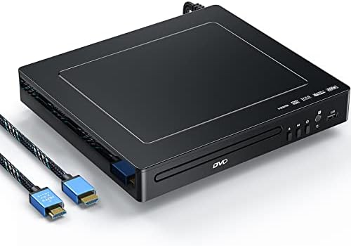 DVD Players for TV Bundle with 4K UHD HDMI Cable - 10 Feet