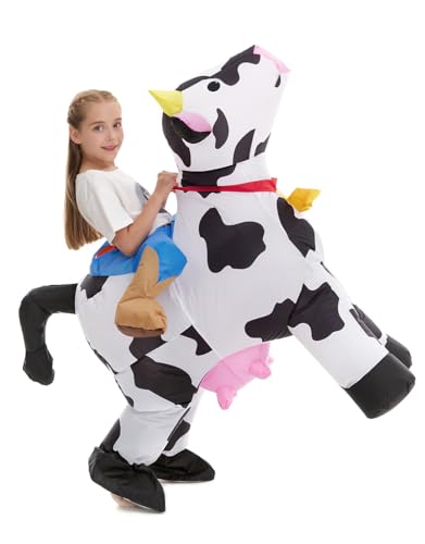 Disfraz Inflable Infantil de Vaca miniatura 6