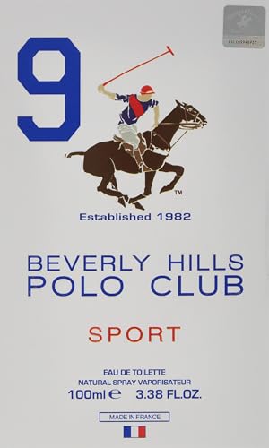 Beverly Hills Polo Club Sport No. 9 Eau de Toilette for Men (100ml) - Image 2