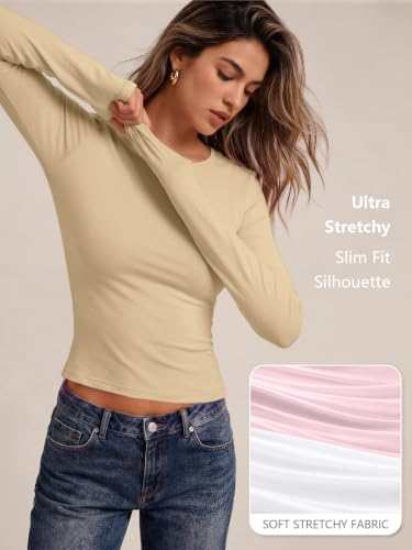 Image of Trendy Queen Womens Long Sleeve T Shirts Fall Fashion Basic Y2K Tops 2026