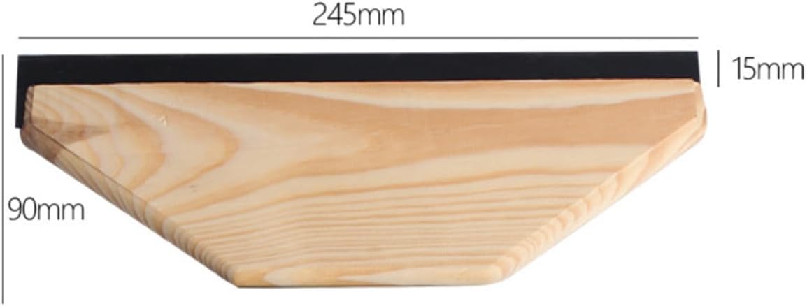 5 Pcs Plastic Wall Sticker Scraper with Wood Handle, Film Applying Tool for Car and Wall, Easy to Apply and Remove Adhesive and Film, Smooth Edge for Indoor and Outdoor Use