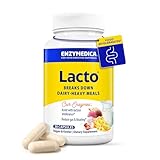 Enzymedica Lacto, Advanced Lactase Pills for Dairy Support, Helps Break Down Lactose, Casein & Fat, Dairy Relief Pills, Vegan, 30 Capsules