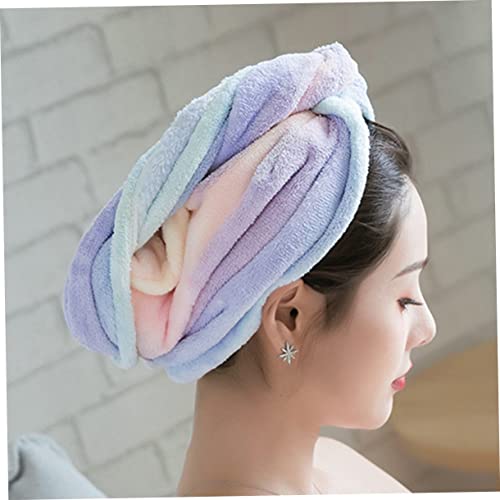 Serviette pour cheveux longs microfibre absorbante bonnet triangle durable BESTYASH - 4