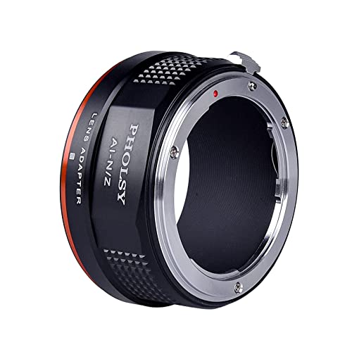 Image of PHOLSY FTZ Lens Adapter for Nikkor AI /F /AIS /AF /AF-I /AF-S Lens Compatible with Nikon F Lens to Nikon Z Mount Camera Body Compatible with Nikon Z fc, Z30, Z9, Z6 II, Z7 II, Z6, Z7, Z5, Z50