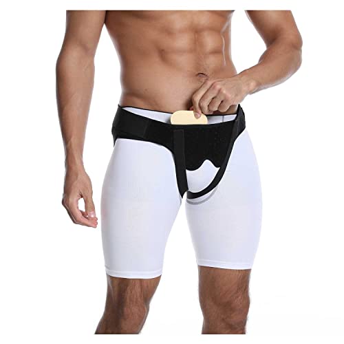WLKQ Leistenbruch Gürtel für Männer, Inguinal Hernia Belt for Men Right and Left Sides, Bruchband Leistenbruch Rechts und Links, schmerzlinderung Cover