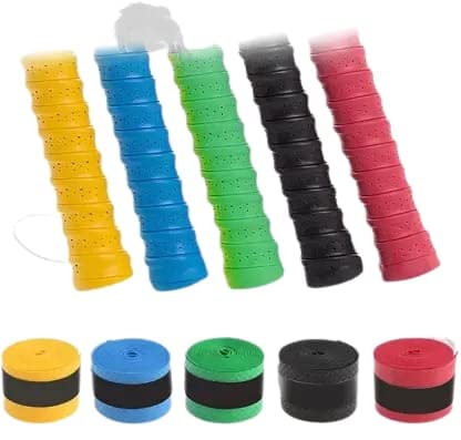 Hyper Thin Grip Anti Slip Super Absorbent Tennis/Badminton Over Grip Multicolor (Pack of 5) (B0BWFWLPBH) Amazon Price History, Amazon Price Tracker