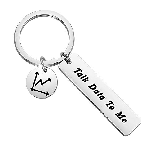 TGBJE Talk Data To Me Data Analyst Gift Keychain for