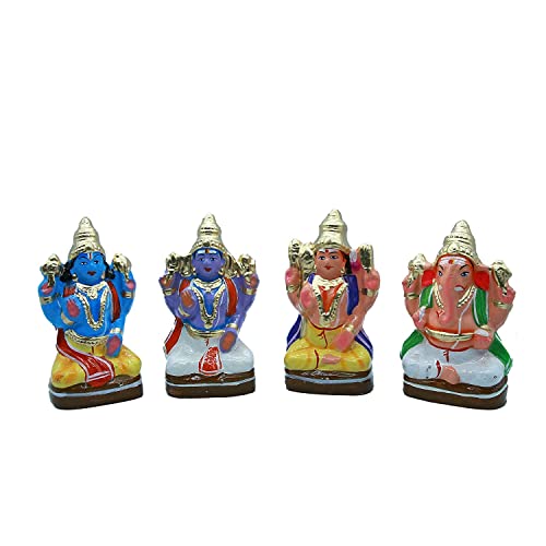 Krisha Krafts Rajarajeswari Lalitamba Lot de 9 poupées Golu – Kolu Bommai Bommalu Set pour Dussera/Navaratri – vue 4