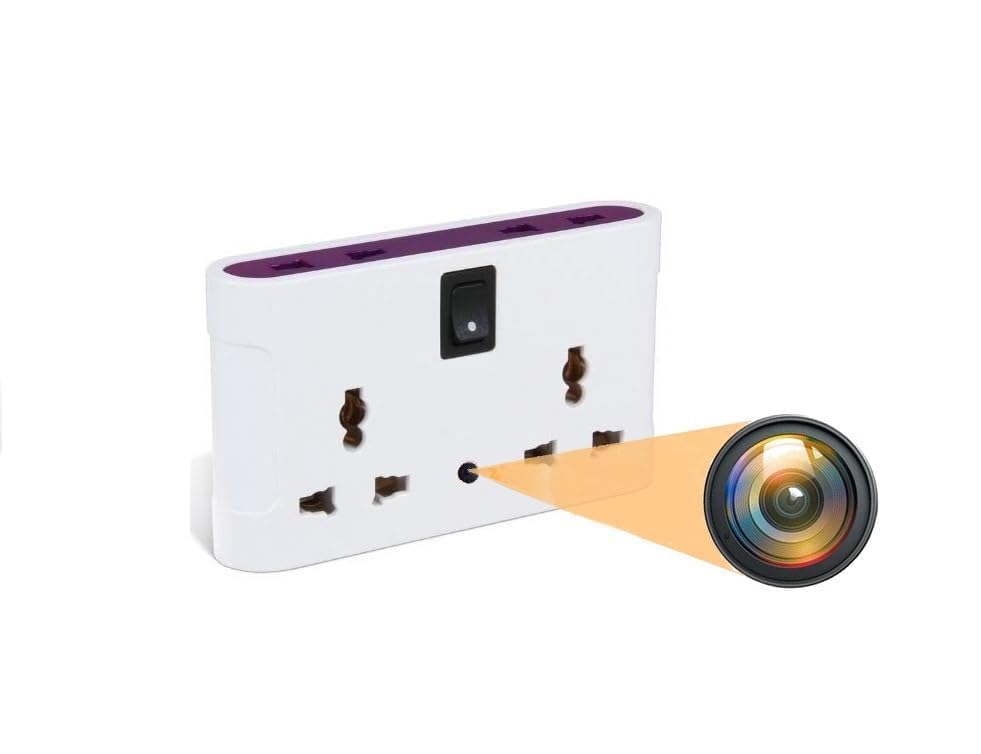MAYUMI HD 1080P Wireless for Home Security Secret Camera Work 24 Hours | Hidden Camera Socket with Inbuilt 64 GB WiFi Spy Indoor Camera-image-32