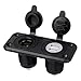 Produktbild Auto Zigarettenanzünder-Adapter Wasserdicht Dual / single 5V 2.1A 20A Dual-USB-Panel für Motorrad-Auto-Boot Marine geführt