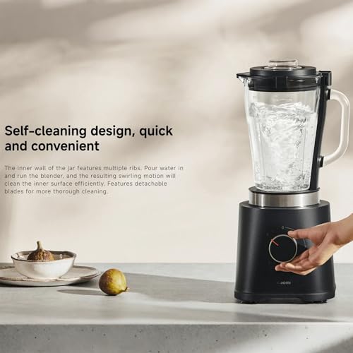 Xiaomi Blender 1.75L Glass Jug Personal Blender & Smoothie Maker, 600W 21000 RPM, 6 Removable Stainless Steel Blades, 4 Speeds + Pulse, Self-cleaning, U-shaped Spout & Stowable Power Cord - Image 8