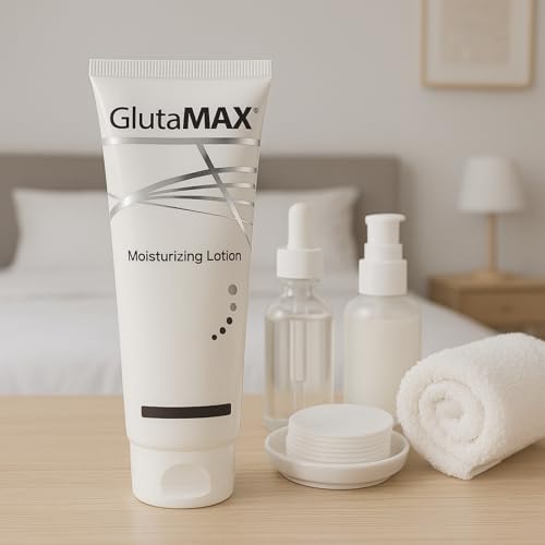 GlutaMAX Revitalizing Lotion with Glutathione, Smooth Texture Hydrating Body Moisturizer for Even Tone Daily Face and Hand Care - 90ml