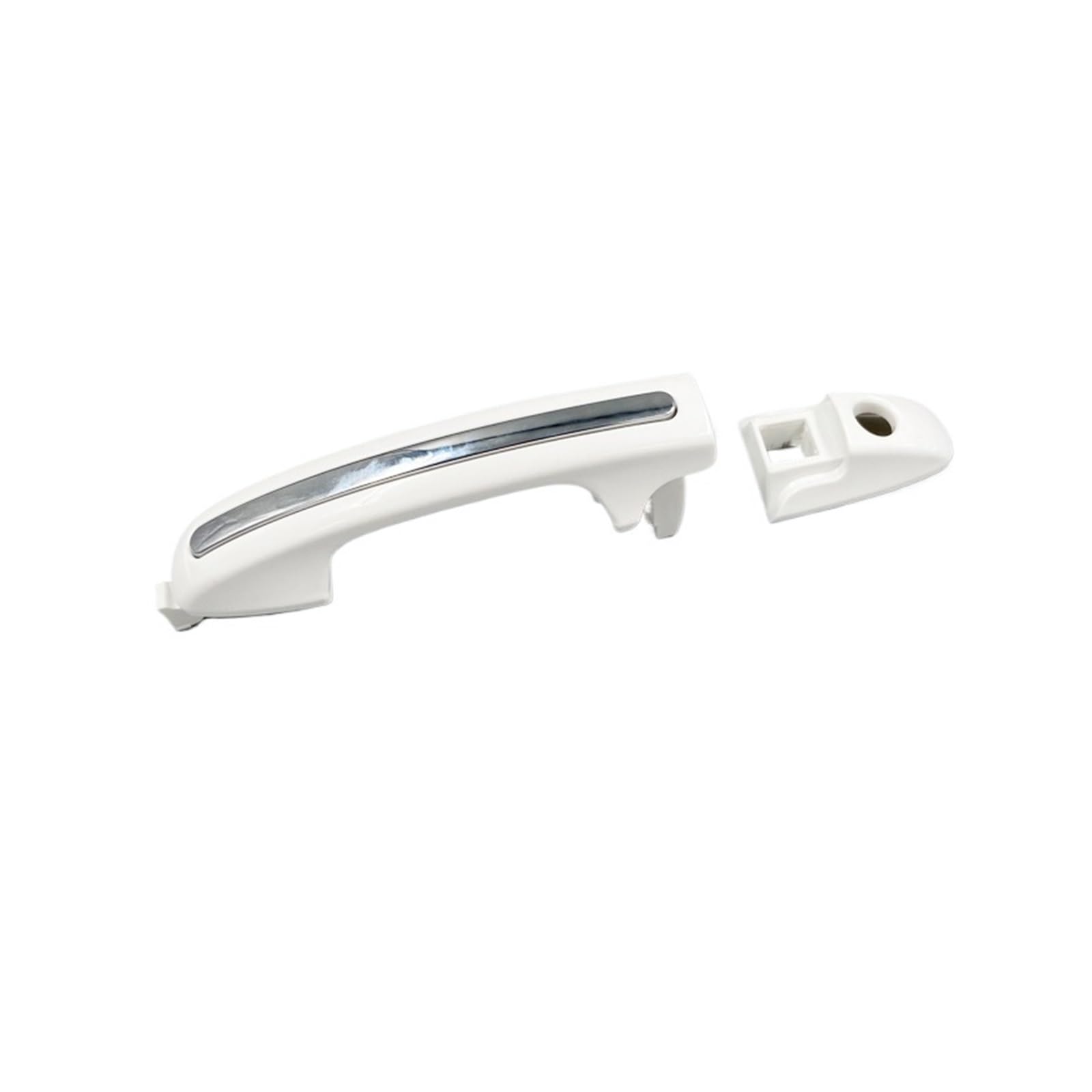 Trxjjvm for Foton for Tunland E3 E5 Pickup Door Outer Handle White Chrome car Exterior Door Handle(Front Right)