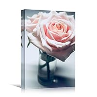 Canvas Wall Art Pink Petal Closeup Bedroom Colorful Floral Multicolor Petal Photography Romantics - 12x18 inches