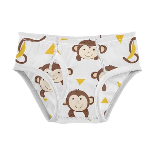 Wusikd Cute Monkey Boys' Underwear Cotton Boys Briefs Soft Toddler Underwear 2T