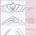 inSowni 8 Pieces Decorative Princess Dazzling Rhinestone Silver Metal Tiara Crown Headbands Wedding Birthday Party Prom Headpieces for Brides Bridesmaids Women Girls Teens Kids