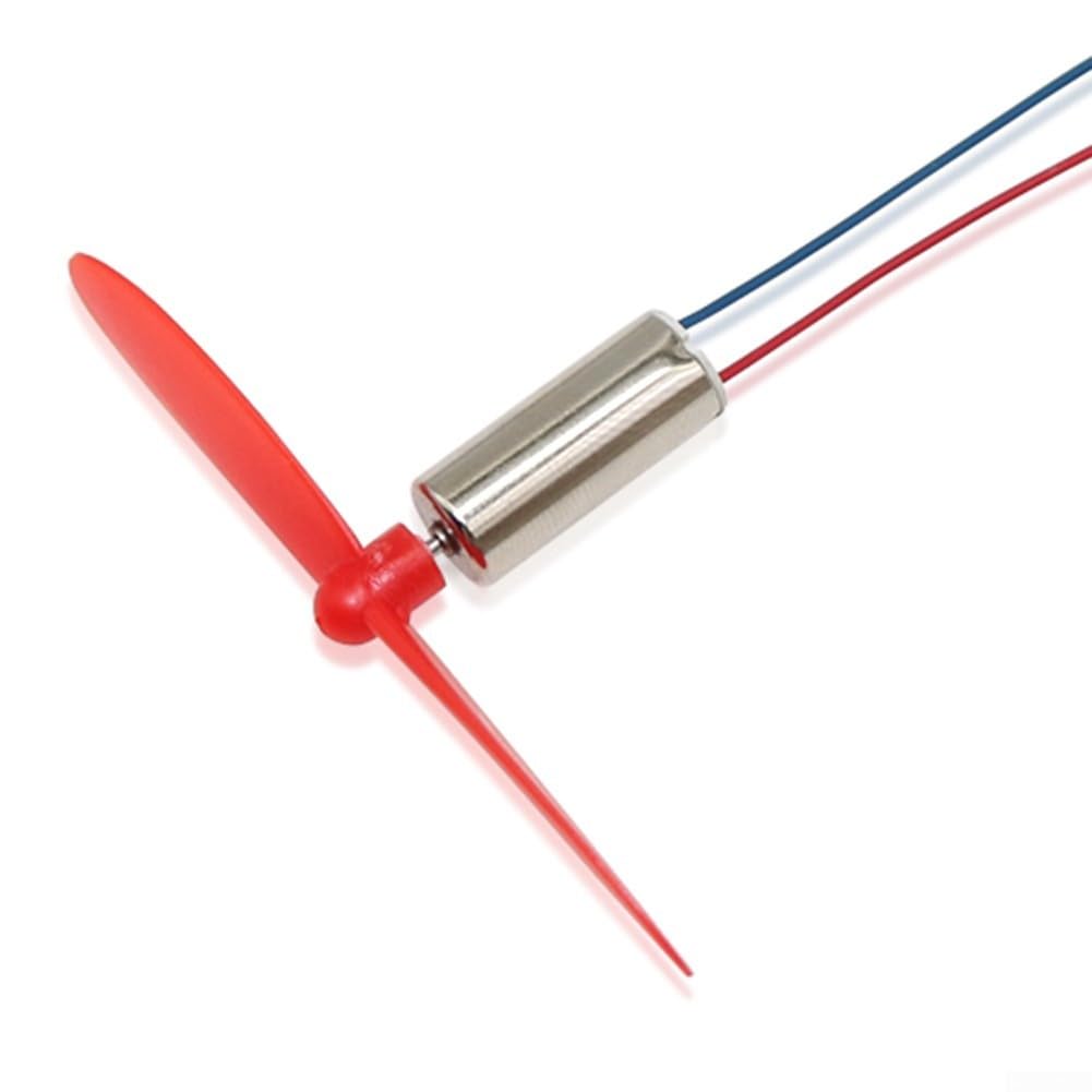 Motore CC Coreless da 7 x 16 mm, 3,7 V, 45000 giri/min, 4 pezzi con eliche da 46 mm, lame avanti e indietro, per droni fai da te, quadrirotori, UAV, aerei RC, progetti di modelli volanti
