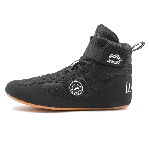 HIKLDK Wrestling Shoes Men Black Boxing Shoe for Men by HIKLDK - Used condition - US$27.94