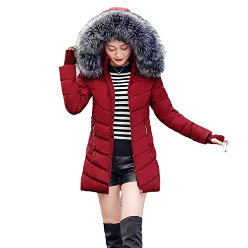 Parka d'automne hiver longue doudoune avec chapeau amovible pour un confort thermique
